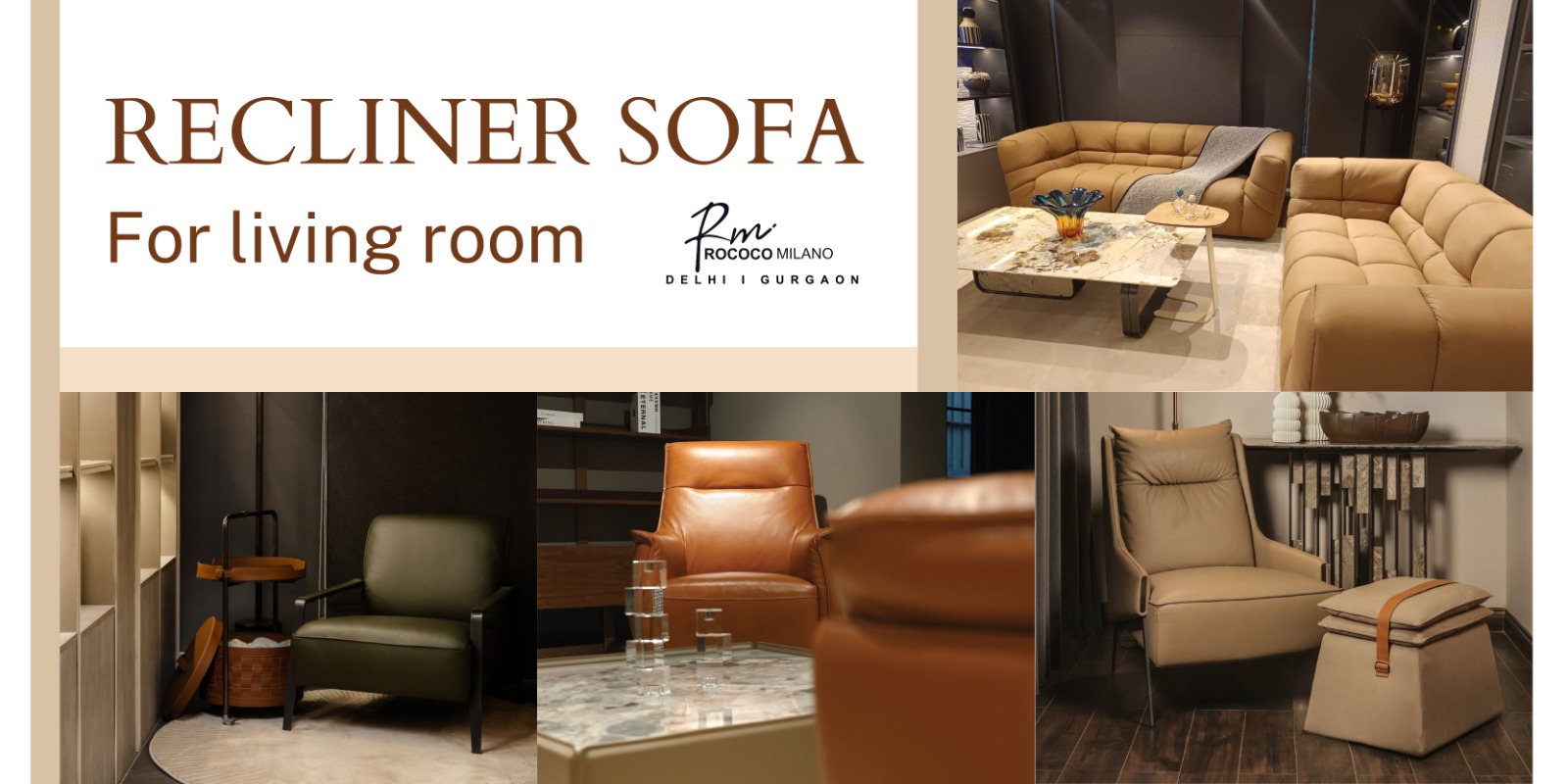Recliner sofa